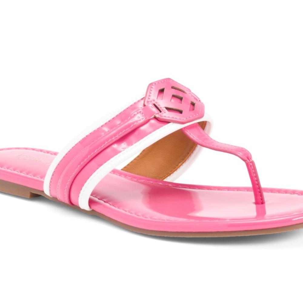 NWT J. McLaughlin Women's Vibrant Pink Sandals nixi flat size 8 - Picture 5 of 6